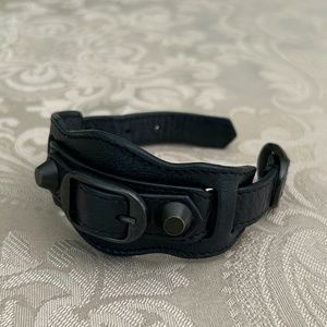 Balenciaga Classic Stud Bracelet 225277, Black